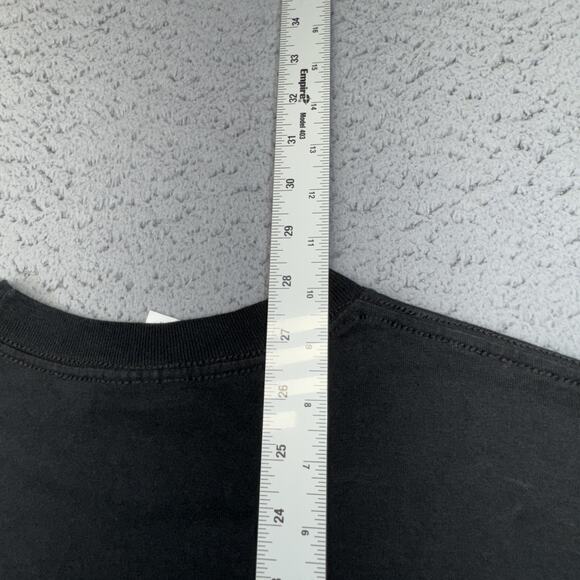 Vintage Scientist Portrait Shirt Mens Medium Black Space Graphic Quote 1993 90s - Picture 9 of 10